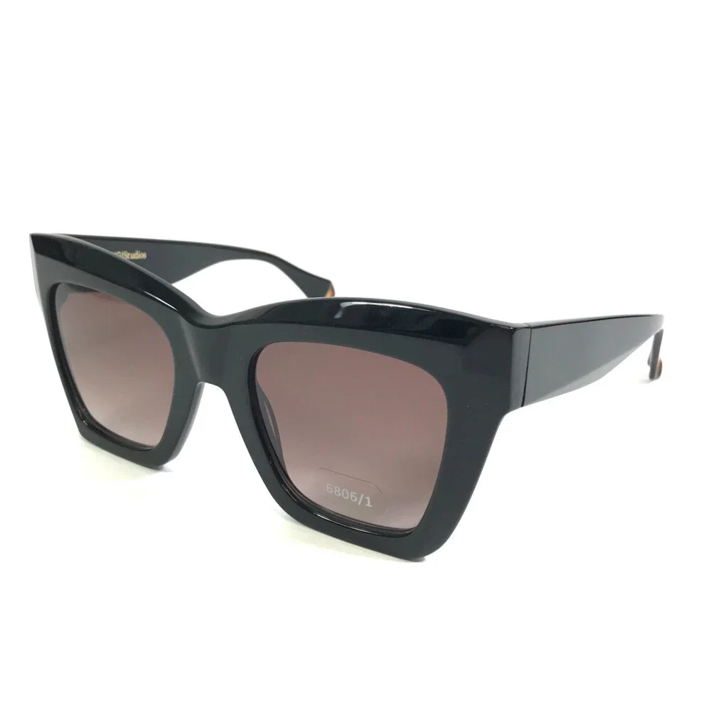 Gigi Studios Sunglasses GIOIA 6806/1 Black Butterfly Frames with Brown Gradient